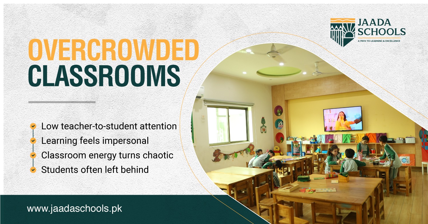 Overcrowded classroom