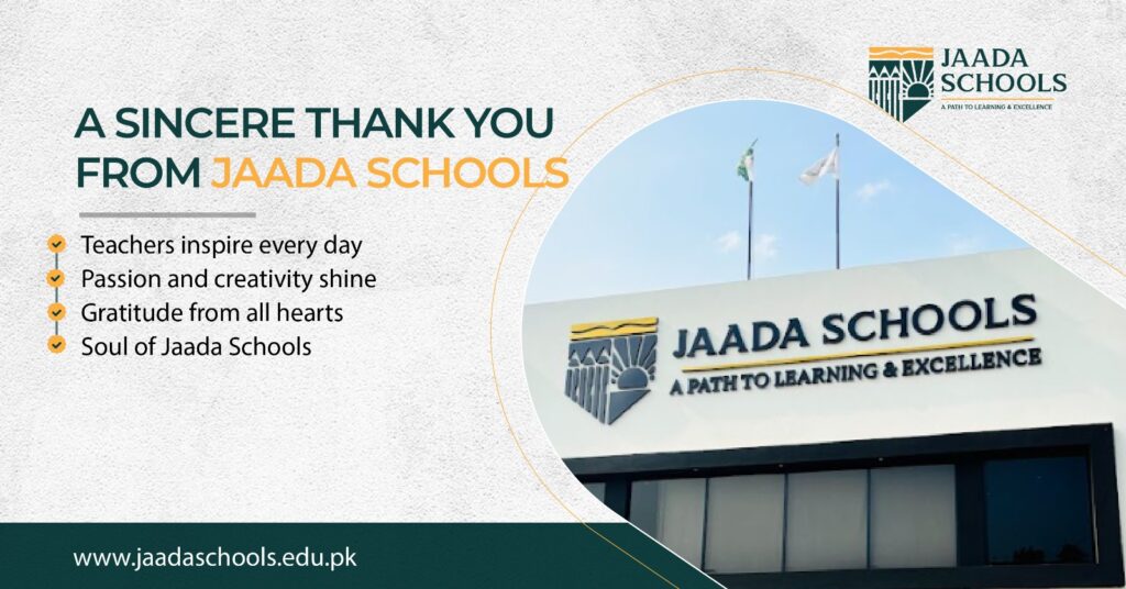 A sincere thankyou from jaada schools A sincere thankyou from jaada schools